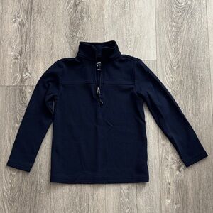 NWOT Crown & Ivy Navy Boys Quarter Zip Pullover Sweater Size 5